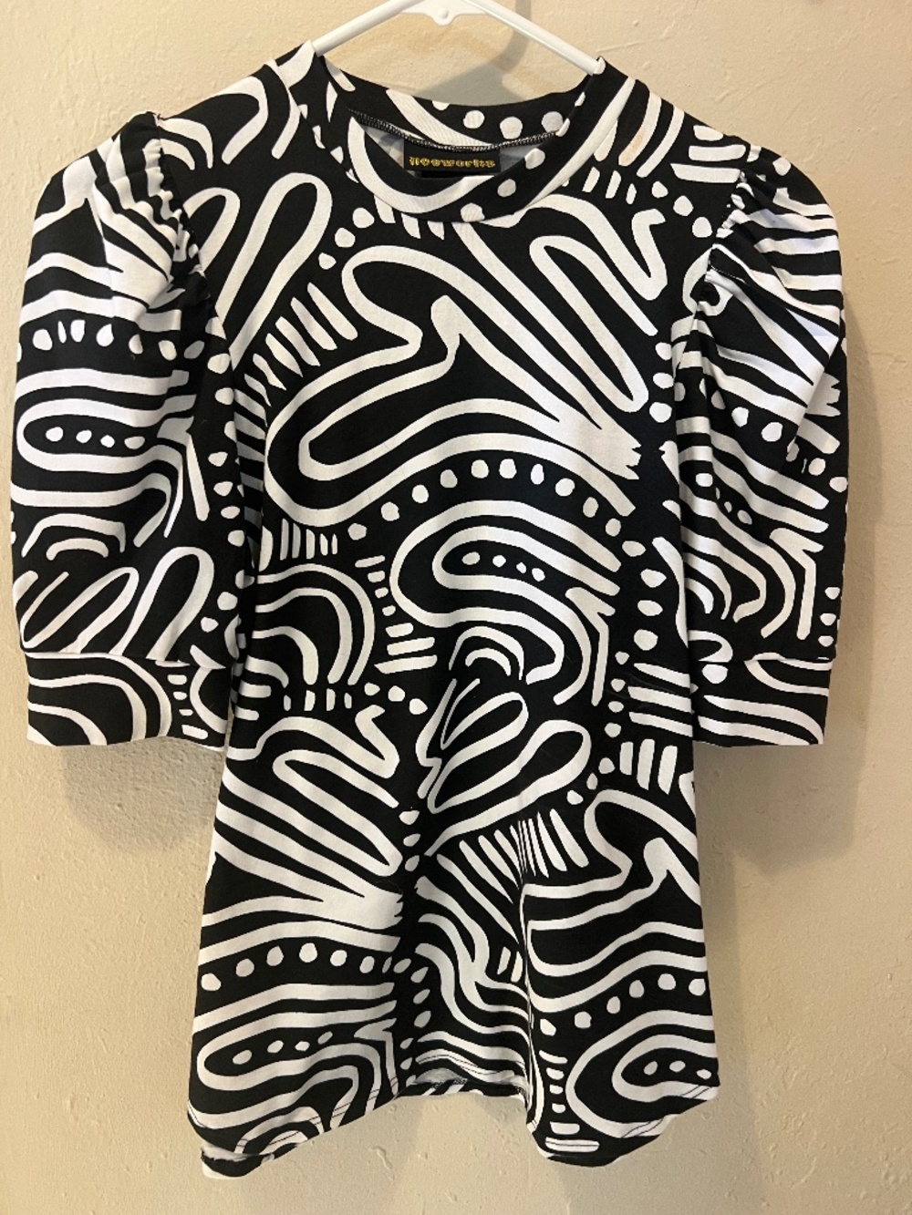 NOOWORKS PUFF TOP in RIPPLE